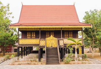Obraz premium jambi traditional house in indonesia