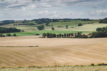 Fototapeta na wymiar Lincolnshire wolds landscape
