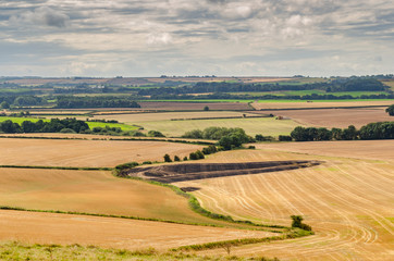 Fototapeta na wymiar Lincolnshire wolds countryside