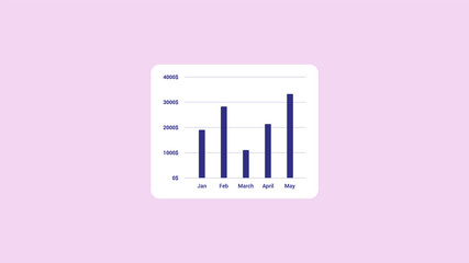 chart, chart vector design, column chart, flat column chart design