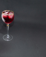 glass of red wine