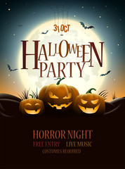 Halloween Party Poster Design