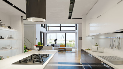 modern house interior.