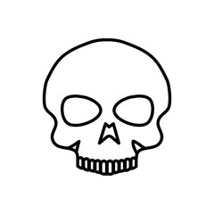 skull dead halloween isolated icon