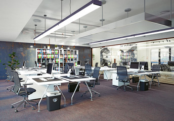 Fototapeta na wymiar modern office interior,