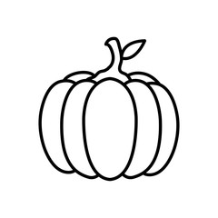 pumpkin fresh vegetable isolated icon