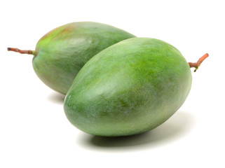 mangos on white background 