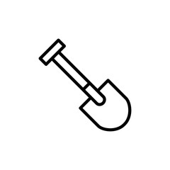 shovel icon trendy