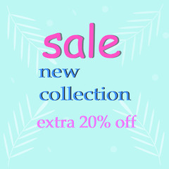 Sale website banner. Sale promotional materialvector illustration. Your design for poster, flyer, banner. Vector EPS10.