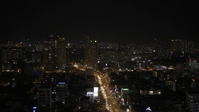 Ho Chi Minh night view Cityscape, Vietnam