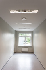 Empty classroom with  modern  simple lightening.