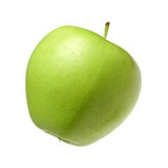 Green  on white background