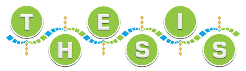 Thesis Green Blue Wave Circles 