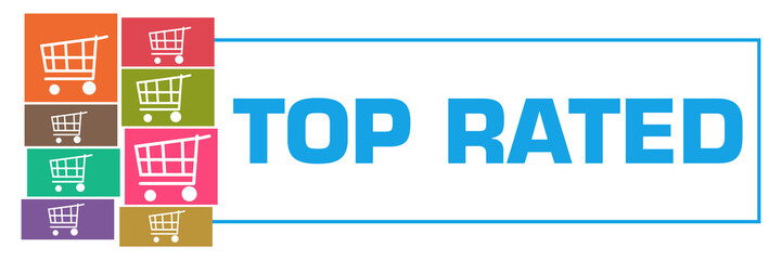 Top Rated Colorful Shopping Carts Grid Left Box Horizontal 