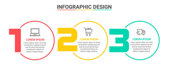 Business data visualization.Steps  Process chart. Abstract elements of graph, diagram with steps, options, parts or processes. Vector business template for presentation Vector Design