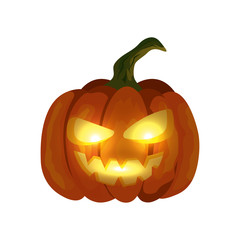 halloween pumpkin traditional isolated icon