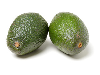 Avocado on a white background