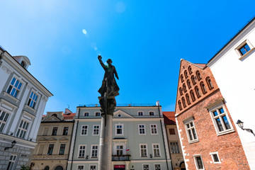 Krakow, Poland. Monument to Peter Skarga - obrazy, fototapety, plakaty