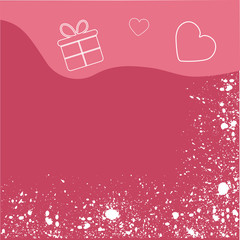 Fototapeta na wymiar Valentine day background banner, vector illustration