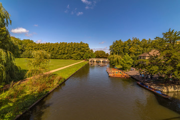 Fototapeta premium August 23, 2019, city tour in Cambridge UK, Cambridge colleges and other tourist attractions.