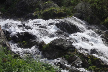 Водопад. Красная гора. Усть-Коксинский район.