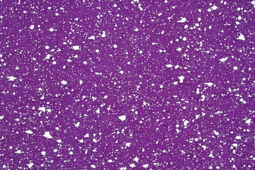Purple textured felt fabric material with a snow effect background