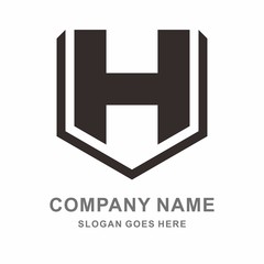 Obraz premium Monogram Letter H Business Company Vector Logo Design