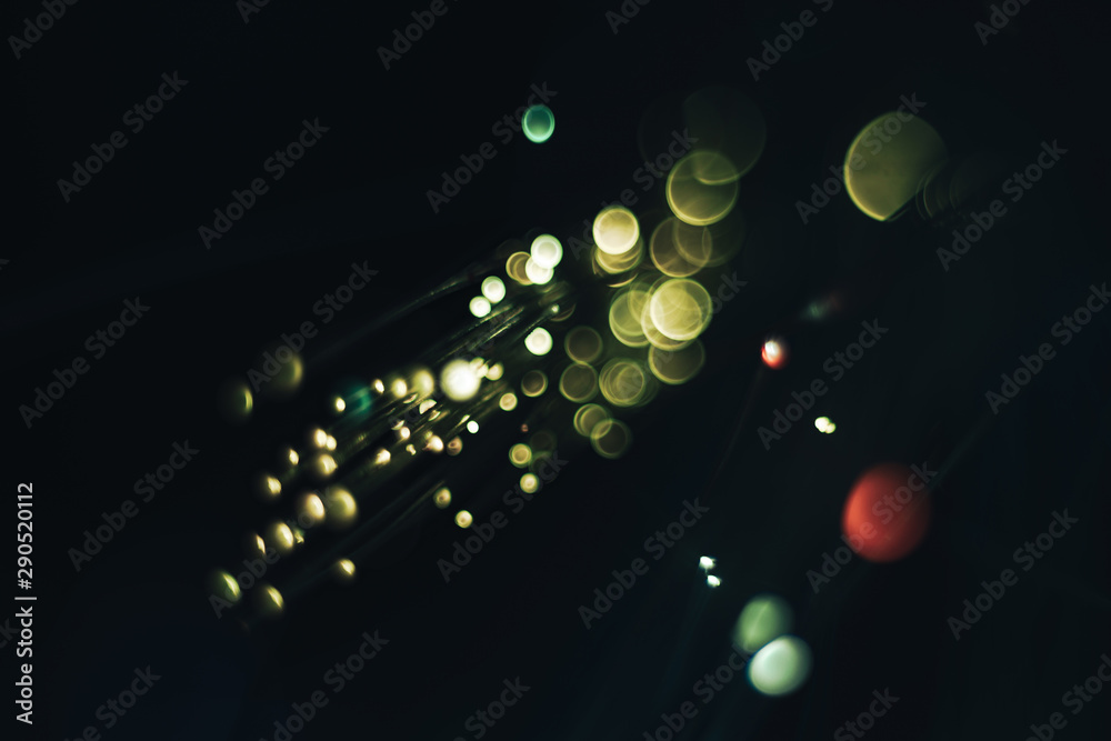 Aufkleber beautiful abstract optical light bokeh on a glow background.