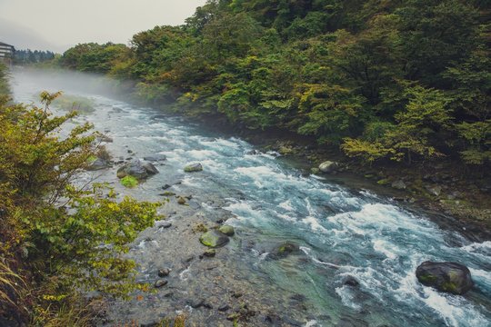 daiya river in nikko national park