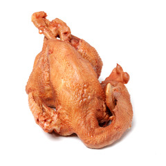 Braised Chicken on white background
