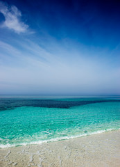 Fototapeta na wymiar Maimoni Beach, Sinis, Cabras, Oristano - West coast of Sardinia