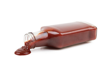 tomato sauce on white