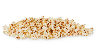 Popcorn on white