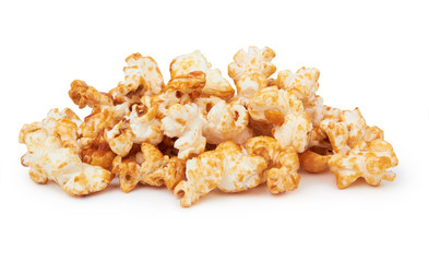 Popcorn on white