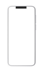 Mockup Mobile phone isolated on white background. 3d rendering