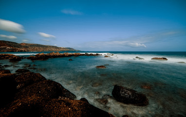 meer, beach, himmel, wasser, ozean, küste, landschaft, blau, insel, abendrot, natur, anreisen, sommer, fels, küstenlinie, bay, gestade, sand, meerlandschaft, cloud, fels, cloud, schön, anblick, welle