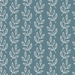 Natural floral farmhouse style seamless patterns for kitchenware and homeware, fabric and stationery design and decoration