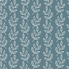 Natural floral farmhouse style seamless patterns for kitchenware and homeware, fabric and stationery design and decoration