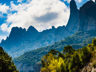 Fototapeta premium Mountain of Montserrat, Catalonia Spain.