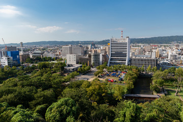 和歌山城天守閣からの風景