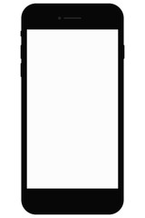 Mobile phone flat design. Mockup. Vector graphic