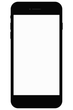 Mobile phone flat design. Mockup. Vector graphic