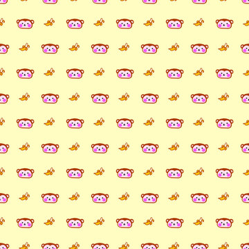 seamless pattern with mankey