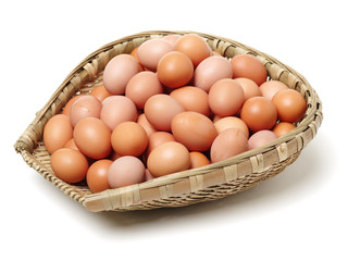 eggs on a white background