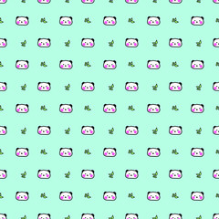 seamless pattern with panda