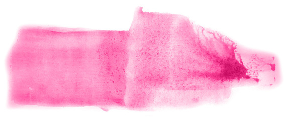 Abstract watercolor background hand-drawn on paper. Volumetric smoke elements. Pink color. For design, web, card, text, decoration, surfaces.