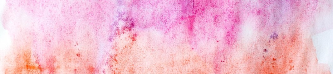 banner of abstract painted colorful watercolor background