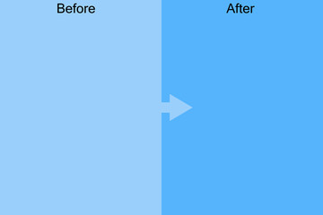 Template before and after background. Comparison card with empty space. Flat style. Vector...