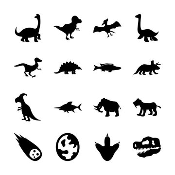 dinosaur solid icons