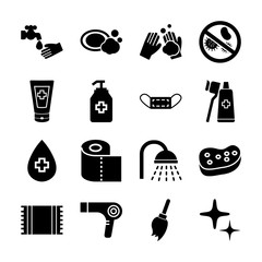 hygiene solid icons